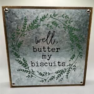 NWT Metal Farmhouse decor sign wall art